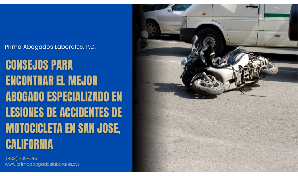 abogado lesiones accidente motocicleta San Jose