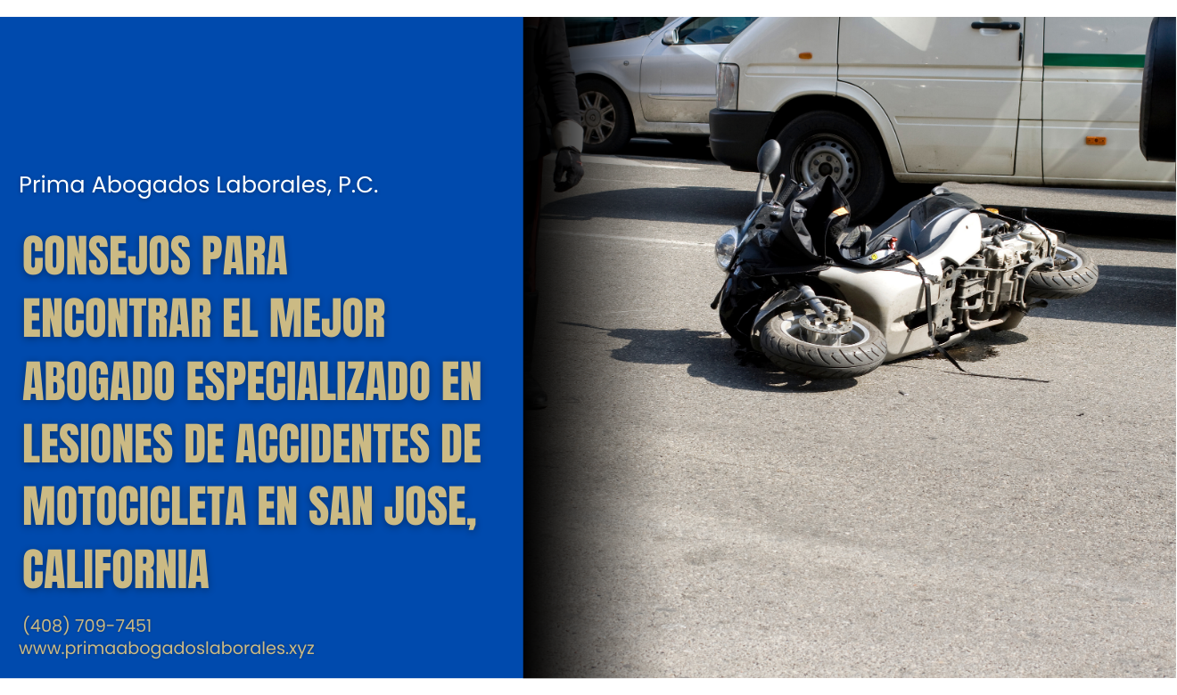 abogado lesiones accidente motocicleta San Jose
