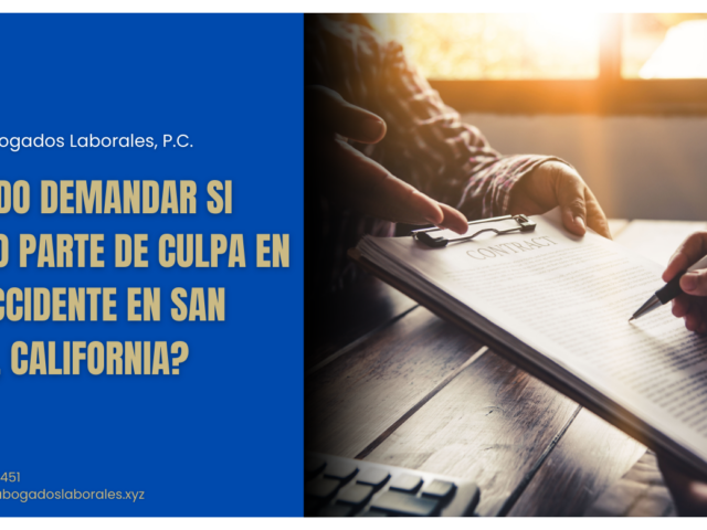 ¿Puedo demandar si tengo parte de culpa en un accidente en San Jose, California?