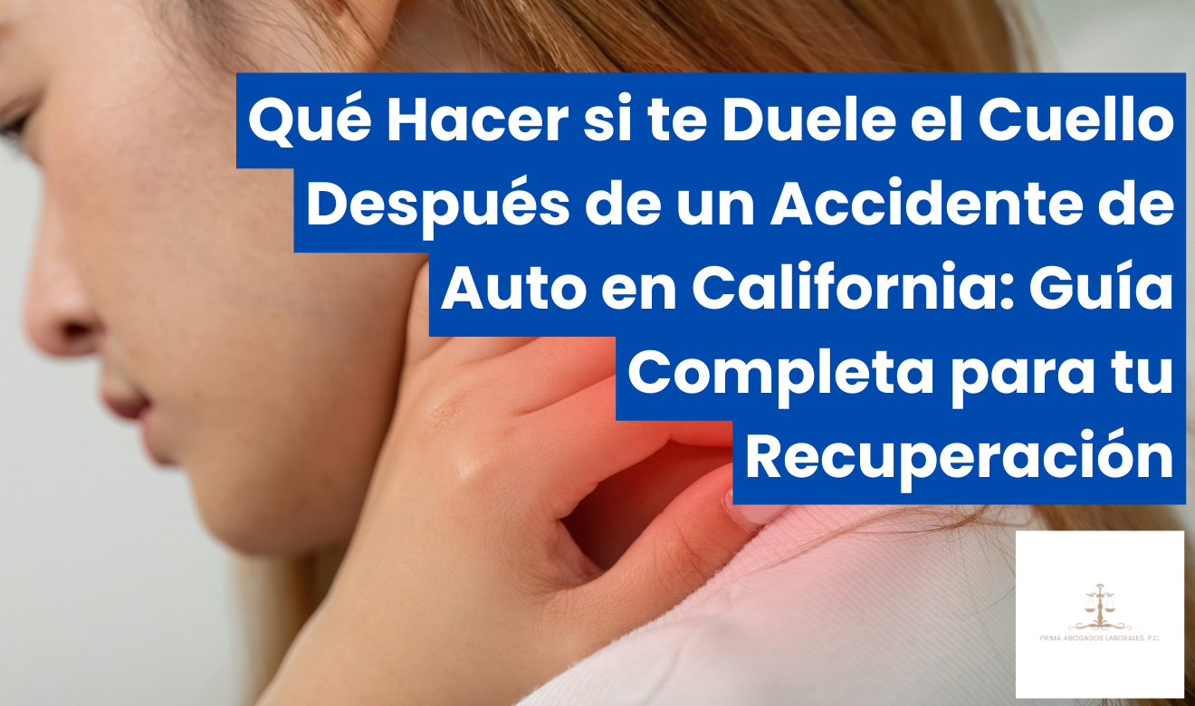 me duele el cuello después de un accidente de auto