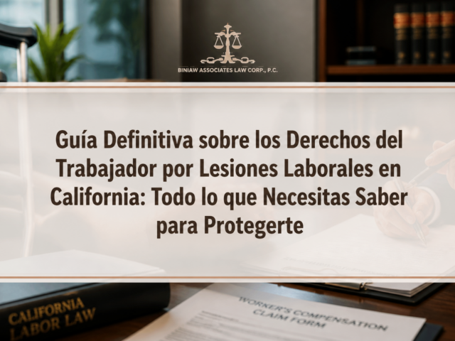 Guía Definitiva sobre los Derechos del Trabajador por Lesiones Laborales en California: Todo lo que Necesitas Saber para Protegerte