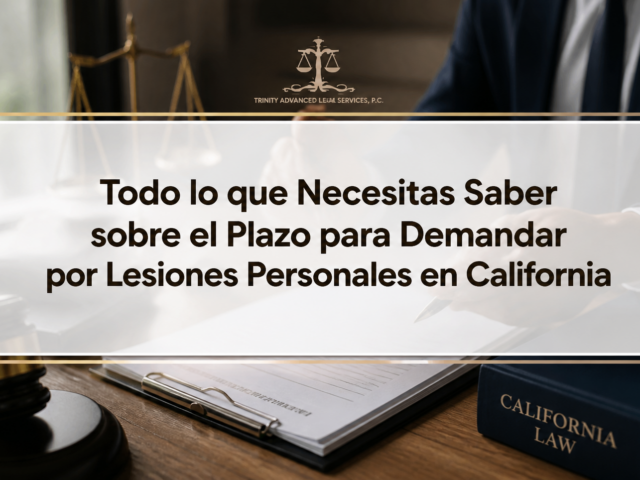 Todo lo que Necesitas Saber sobre el Plazo para Demandar por Lesiones Personales en California