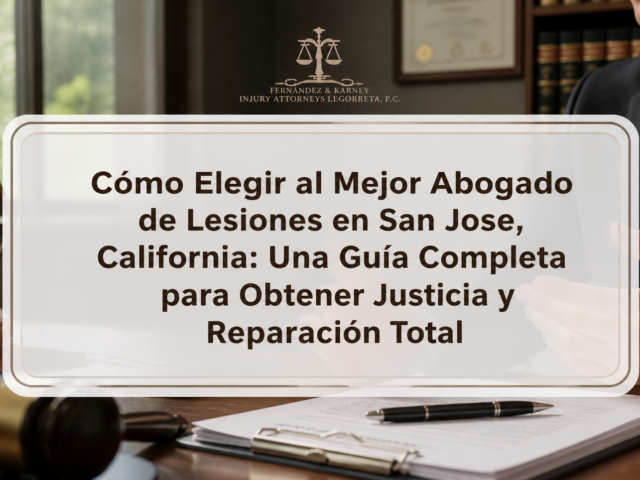 Cómo Elegir al Mejor Abogado de Lesiones en San Jose, California: Una Guía Completa para Obtener Justicia y Reparación Total